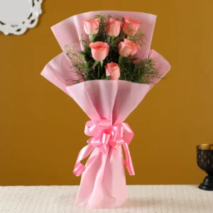 6 Pink Rose